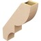 Ekena Millwork 5-inch W x 18-inch D x 24-inch H Ridgewood Rough Cedar Woodgrain TimberThane Knee Brace, Primed BRCUR05X18X24RIDRCPR - alternate 6